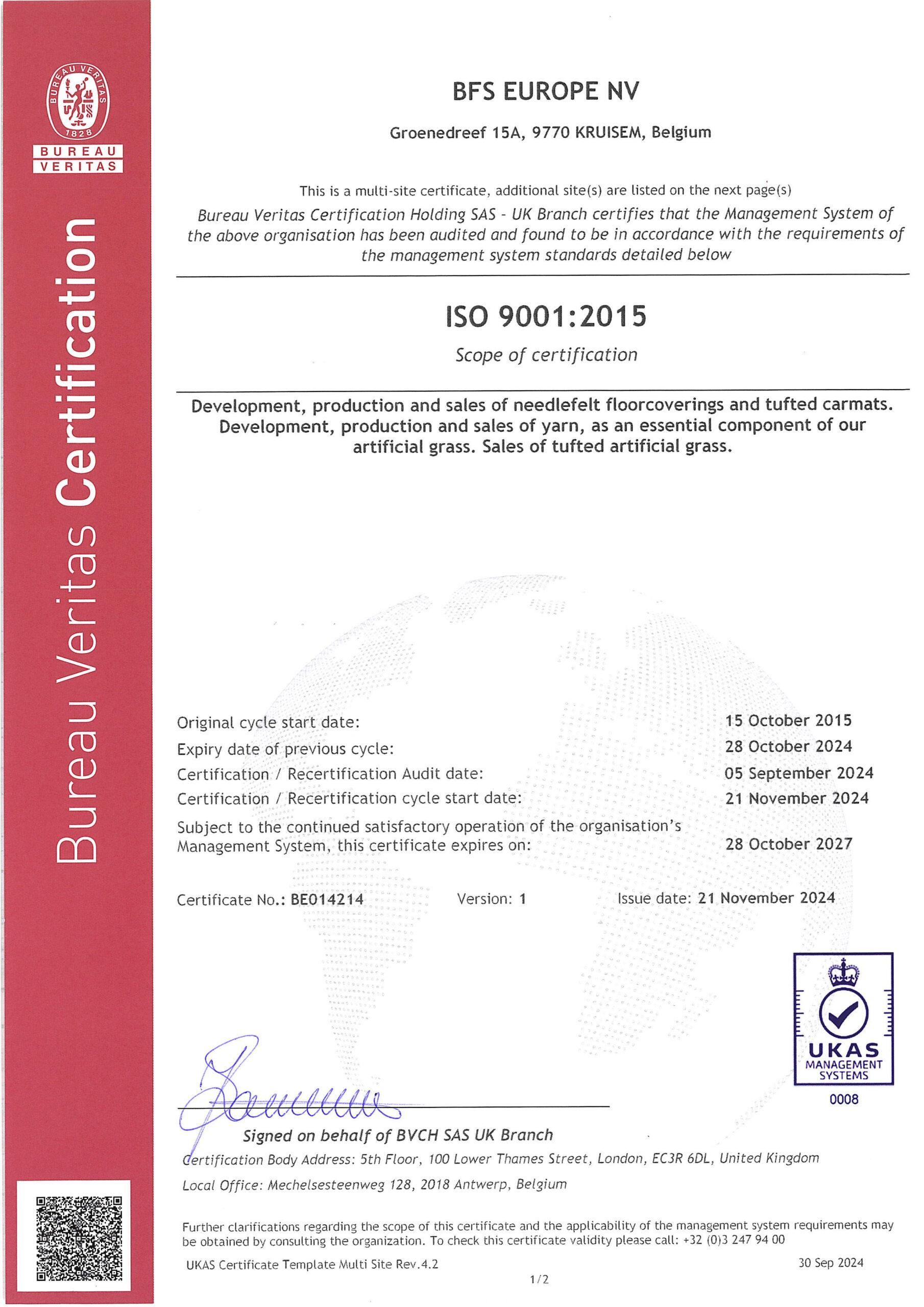 Certificate 1