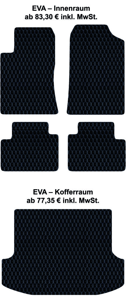 EVA-Autofußmatten – Preisliste
